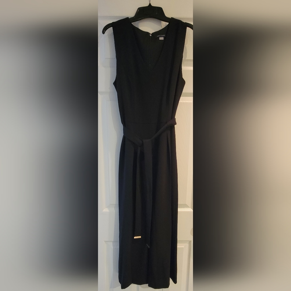 Tommy Hilfiger cropped black Polyester jumpsuit Size 10